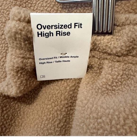 Nike Tan Fleece Joggers with Purple Logo - Picture 6 of 6